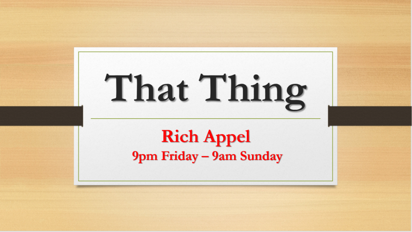 That Thing Rich Appel